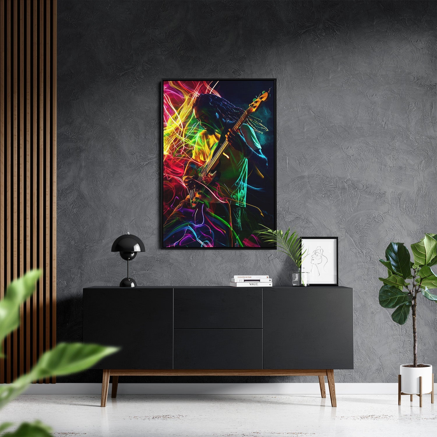 VIBRANT VIBES*Canvas*40x60*Baklijst*Kunstwerk*Masculina.nl