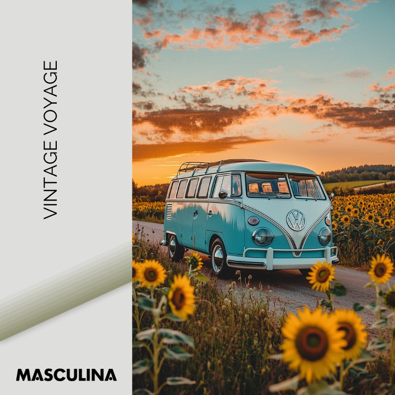 VINTAGE VOYAGE*Canvas*40x60 cm*Baklijst*Kunstwerk*Masculina.nl