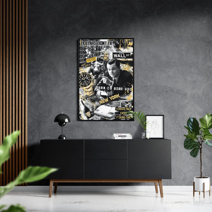 WALL STREET ROYALTY*Canvas*40x60*Baklijst*Kunstwerk*Masculina.nl