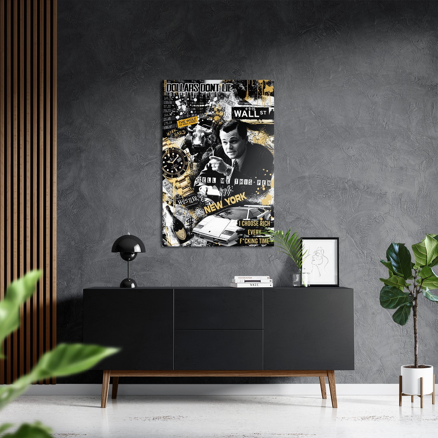 WALL STREET ROYALTY*Dibond*40x60*Dibond*Kunstwerk*Masculina.nl