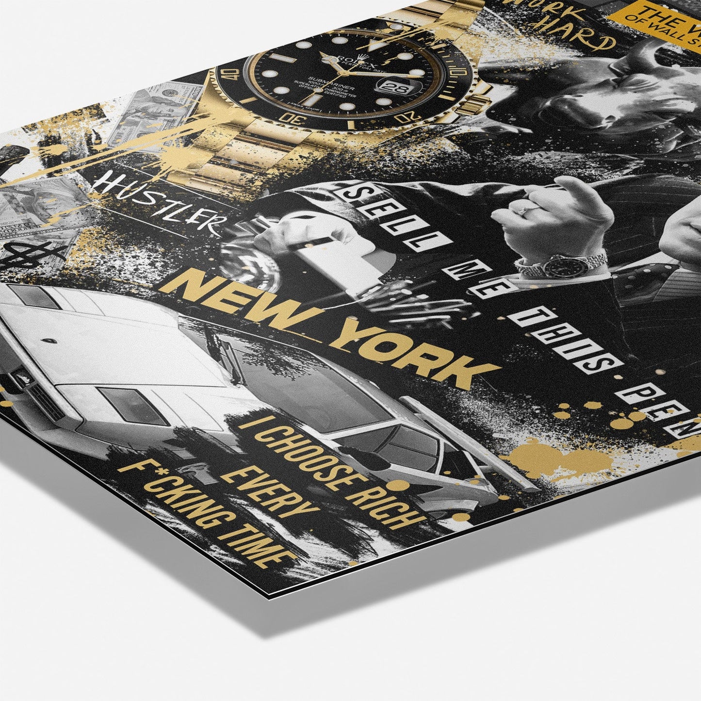 WALL STREET ROYALTY*Dibond*40x60*Dibond*Kunstwerk*Masculina.nl