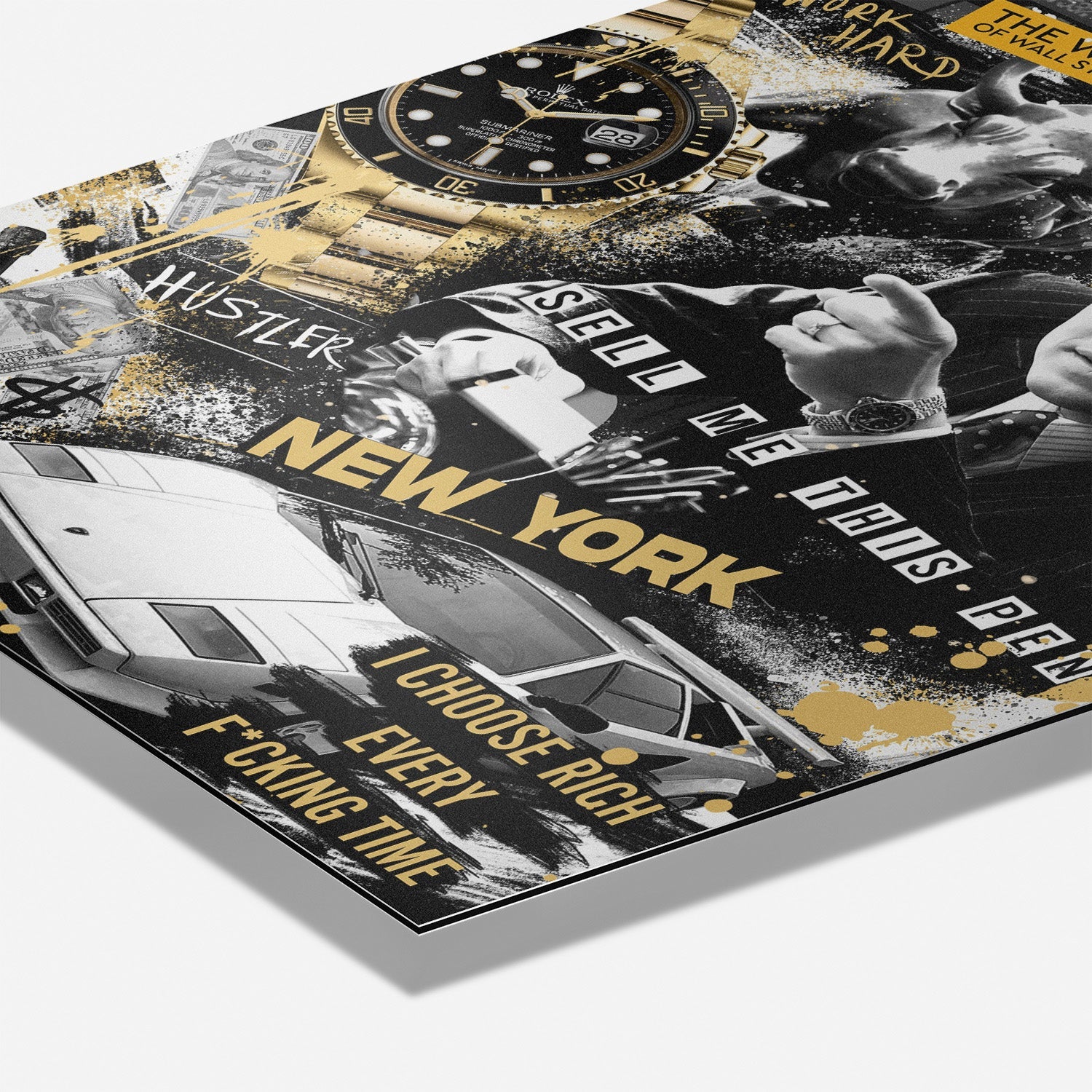 WALL STREET ROYALTY*Dibond*40x60*Dibond*Kunstwerk*Masculina.nl