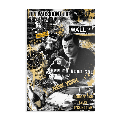 WALL STREET ROYALTY*Dibond*40x60*Dibond*Kunstwerk*Masculina.nl