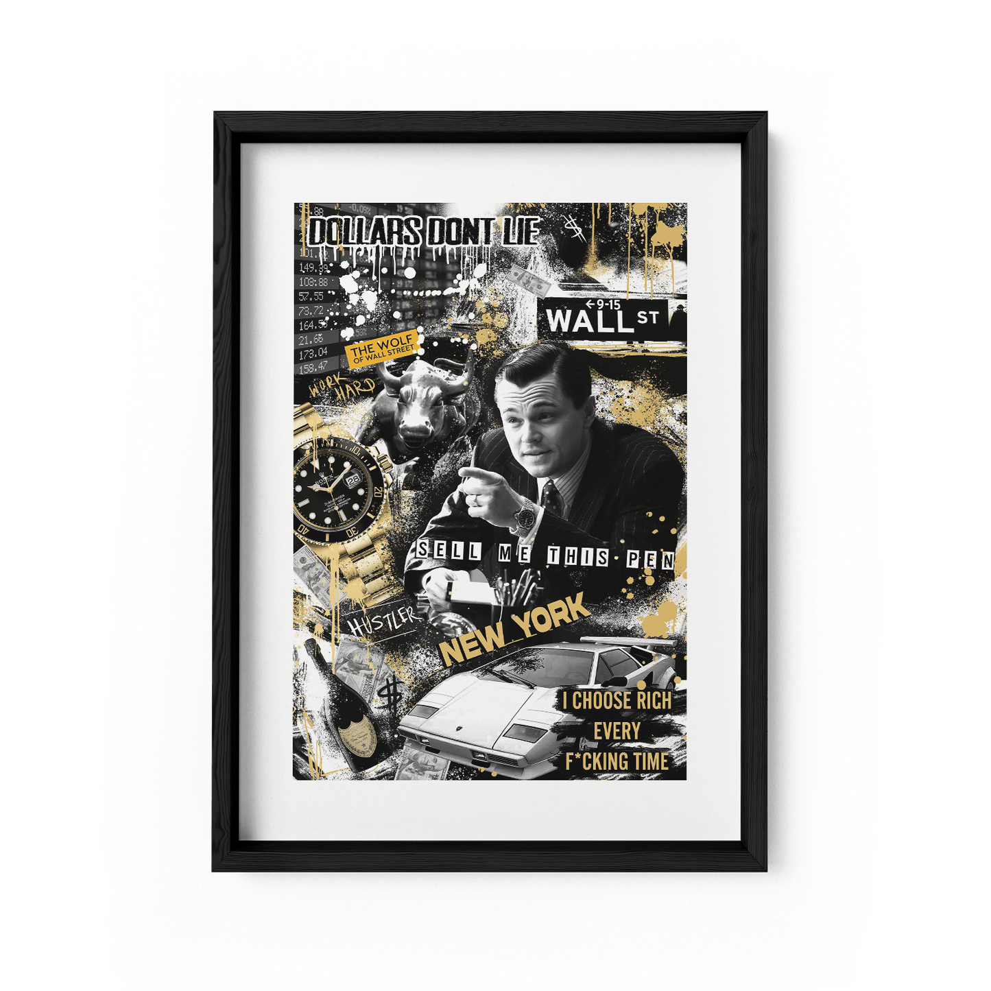 WALL STREET ROYALTY*Papier*40x60*Papier*Kunstwerk*Masculina.nl