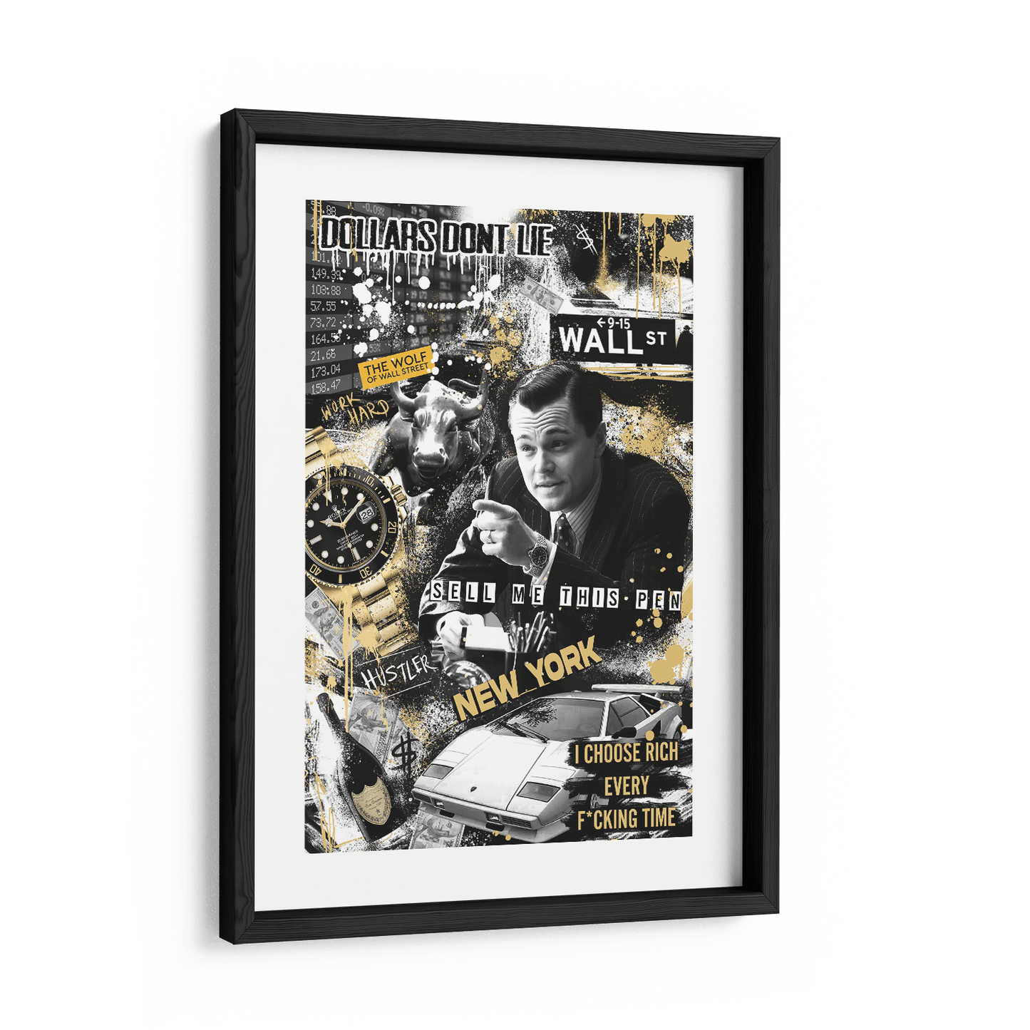 WALL STREET ROYALTY*Papier*40x60*Papier*Kunstwerk*Masculina.nl