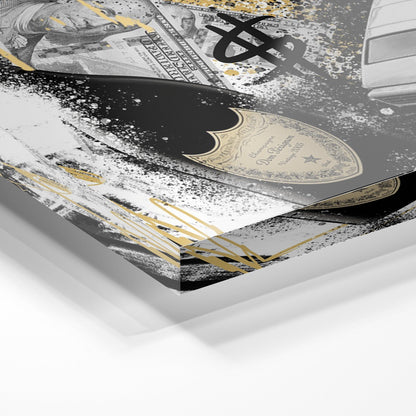 WALL STREET ROYALTY*Plexiglas*40x60*Plexiglas*Kunstwerk*Masculina.nl