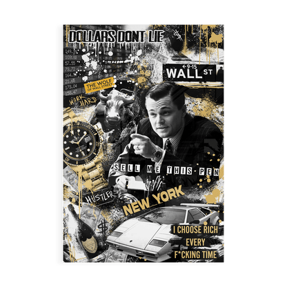 WALL STREET ROYALTY*Plexiglas*40x60*Plexiglas*Kunstwerk*Masculina.nl