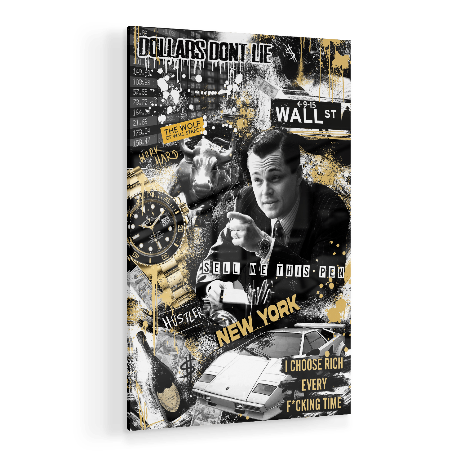 WALL STREET ROYALTY*Plexiglas*40x60*Plexiglas*Kunstwerk*Masculina.nl