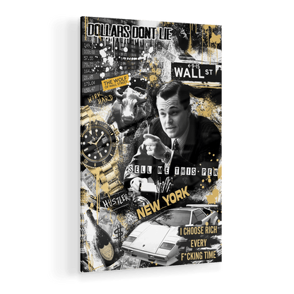 WALL STREET ROYALTY*Plexiglas*40x60*Plexiglas*Kunstwerk*Masculina.nl