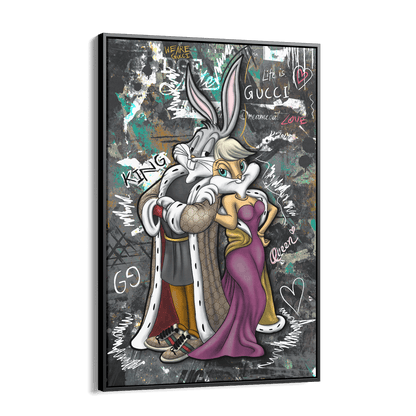 WE ARE GUCCI - LOLA & BUGS*Canvas*40x60 cm*Baklijst*Kunstwerk*Masculina.nl