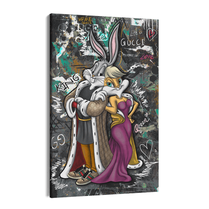 WE ARE GUCCI - LOLA & BUGS*Canvas*40x60 cm*Canvas*Kunstwerk*Masculina.nl