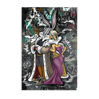 WE ARE GUCCI - LOLA & BUGS*Dibond*40x60 cm*Dibond*Kunstwerk*Masculina.nl