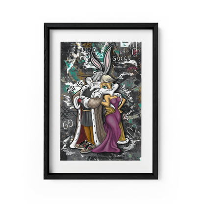 WE ARE GUCCI - LOLA & BUGS*Papier*40x60 cm*Papier*Kunstwerk*Masculina.nl