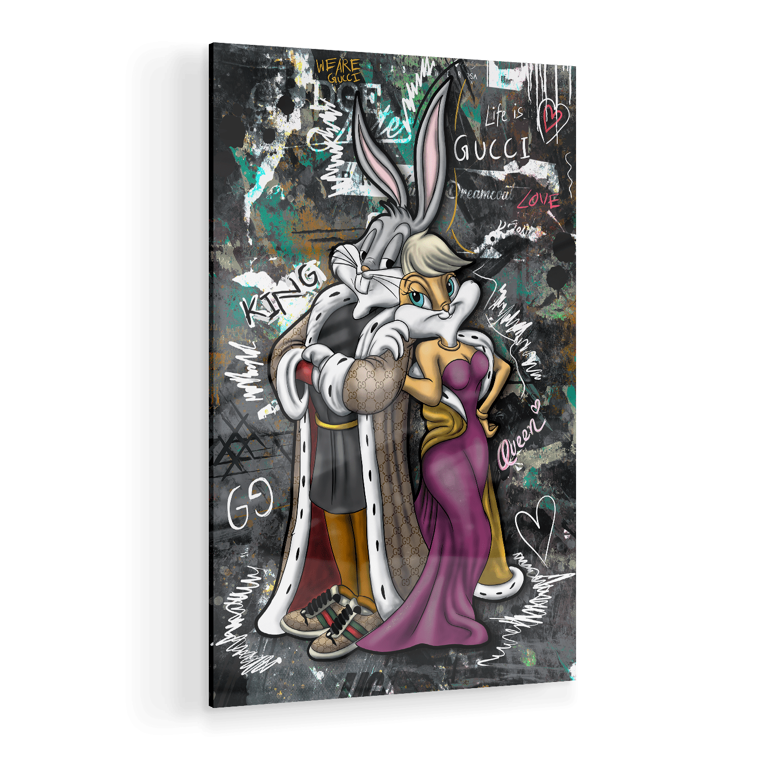 WE ARE GUCCI - LOLA & BUGS*Plexiglas*40x60 cm*Plexiglas*Kunstwerk*Masculina.nl