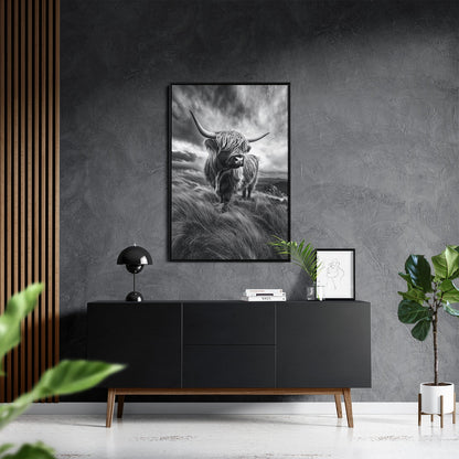 WINDSWEPT HIGHLANDER*Canvas*40x60*Baklijst*Kunstwerk*Masculina.nl