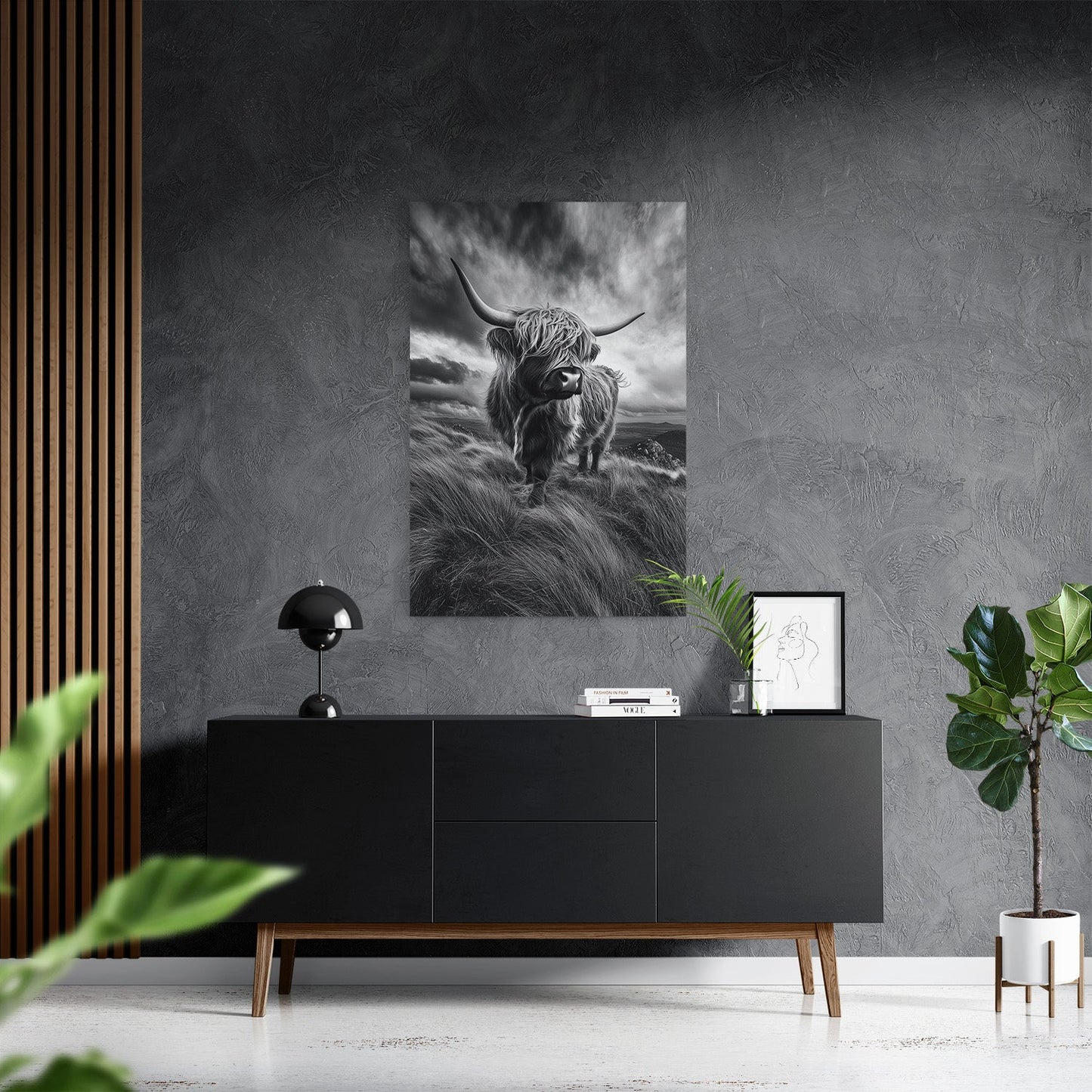 WINDSWEPT HIGHLANDER*Canvas*40x60*Canvas*Kunstwerk*Masculina.nl