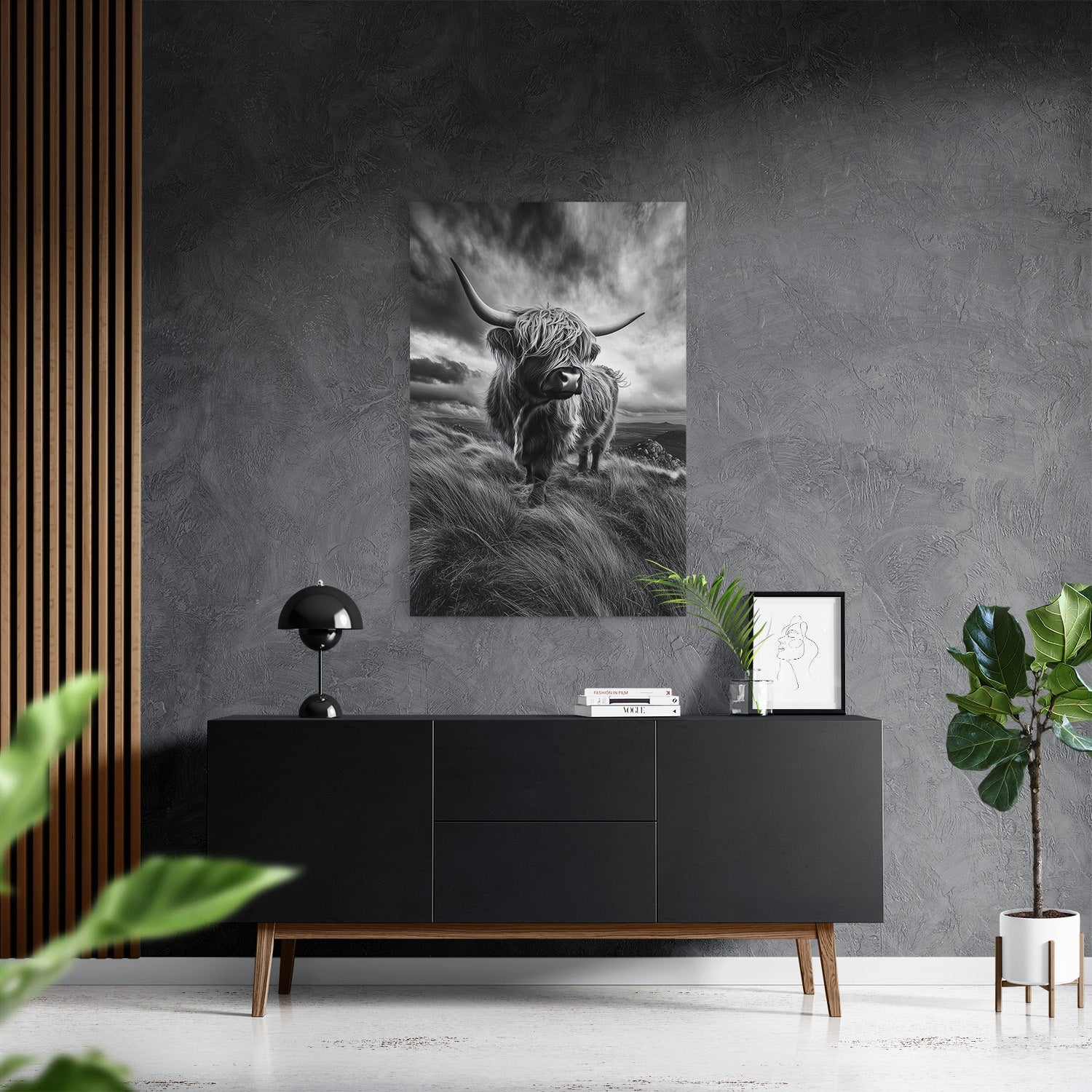 WINDSWEPT HIGHLANDER*Canvas*40x60*Canvas*Kunstwerk*Masculina.nl