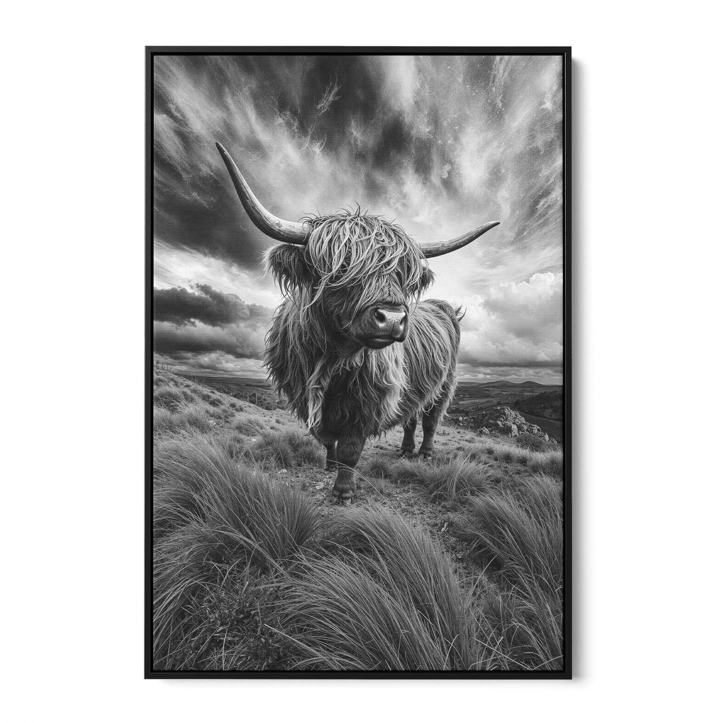 WINDSWEPT HIGHLANDER*Canvas*40x60 cm*Baklijst*Kunstwerk*Masculina.nl