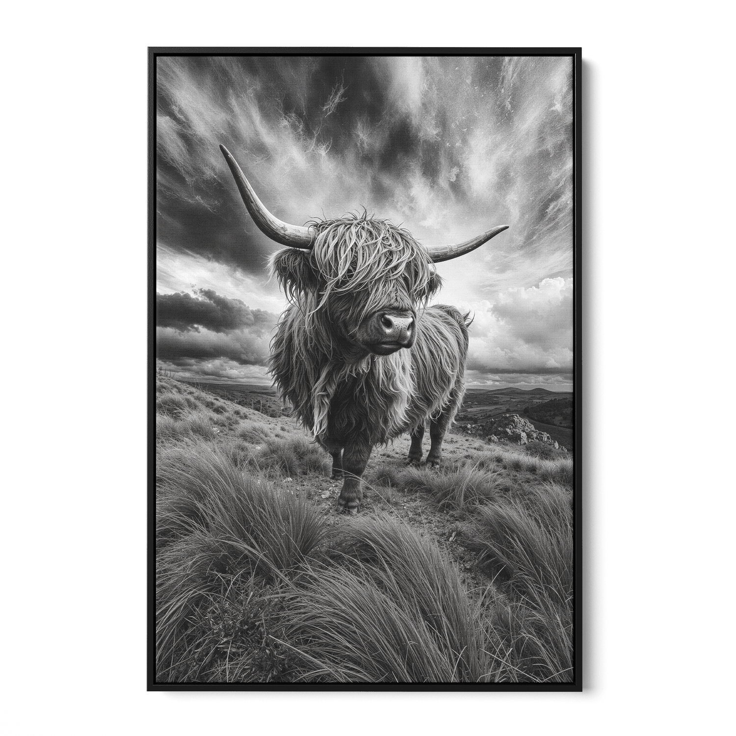 WINDSWEPT HIGHLANDER*Canvas*40x60 cm*Baklijst*Kunstwerk*Masculina.nl