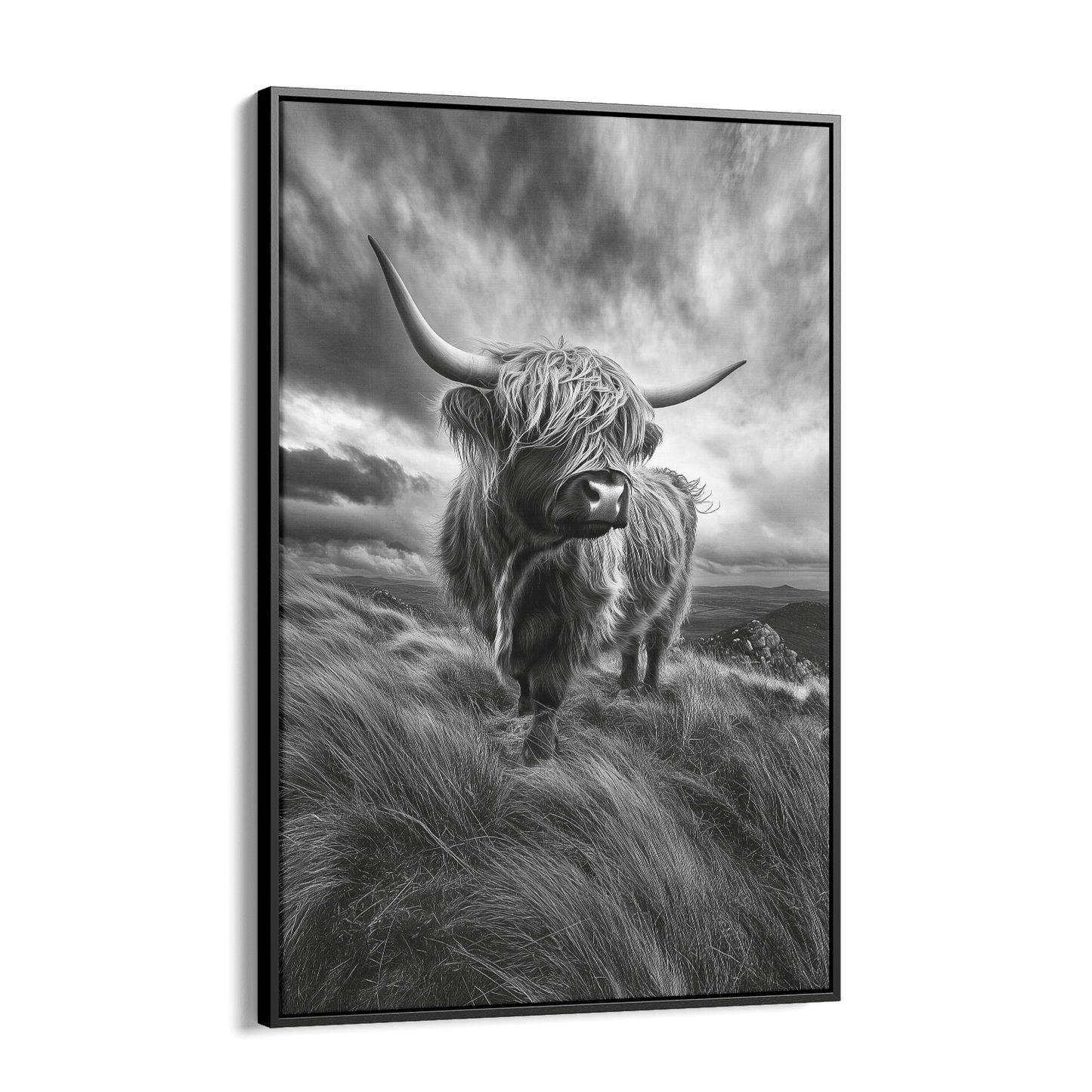 WINDSWEPT HIGHLANDER*Canvas*40x60 cm*Baklijst*Kunstwerk*Masculina.nl