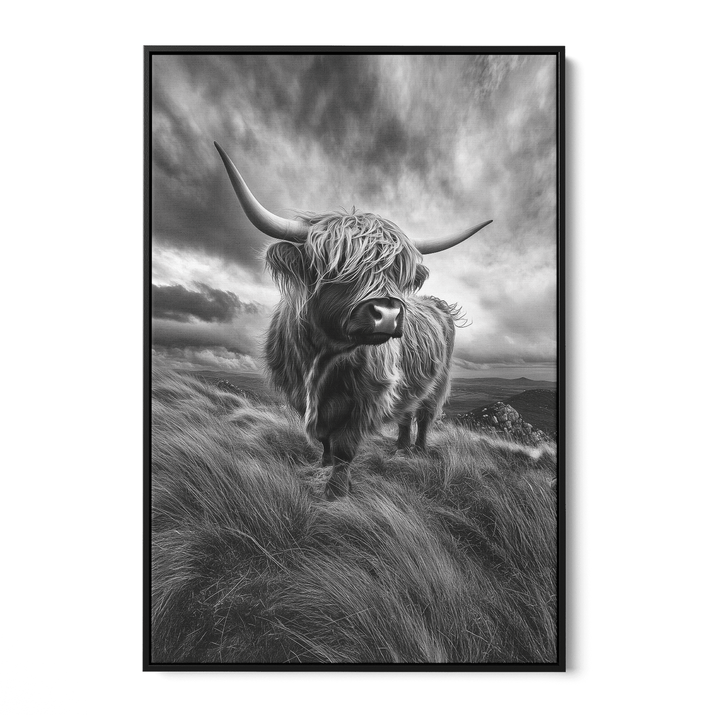 WINDSWEPT HIGHLANDER*Canvas*40x60 cm*Baklijst*Kunstwerk*Masculina.nl