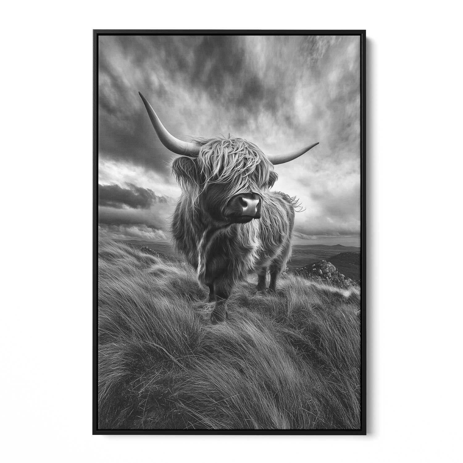 WINDSWEPT HIGHLANDER*Canvas*40x60 cm*Baklijst*Kunstwerk*Masculina.nl