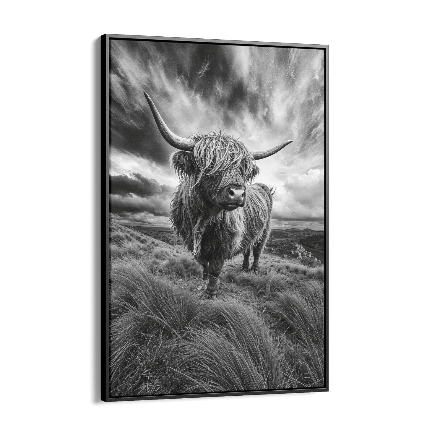 WINDSWEPT HIGHLANDER*Canvas*40x60 cm*Baklijst*Kunstwerk*Masculina.nl