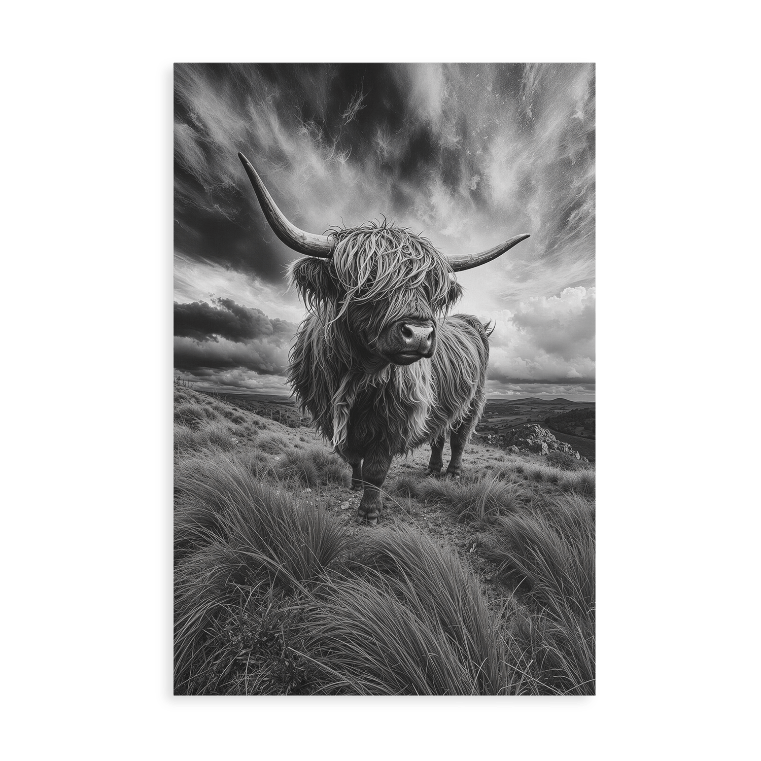 WINDSWEPT HIGHLANDER*Canvas*40x60 cm*Canvas*Kunstwerk*Masculina.nl