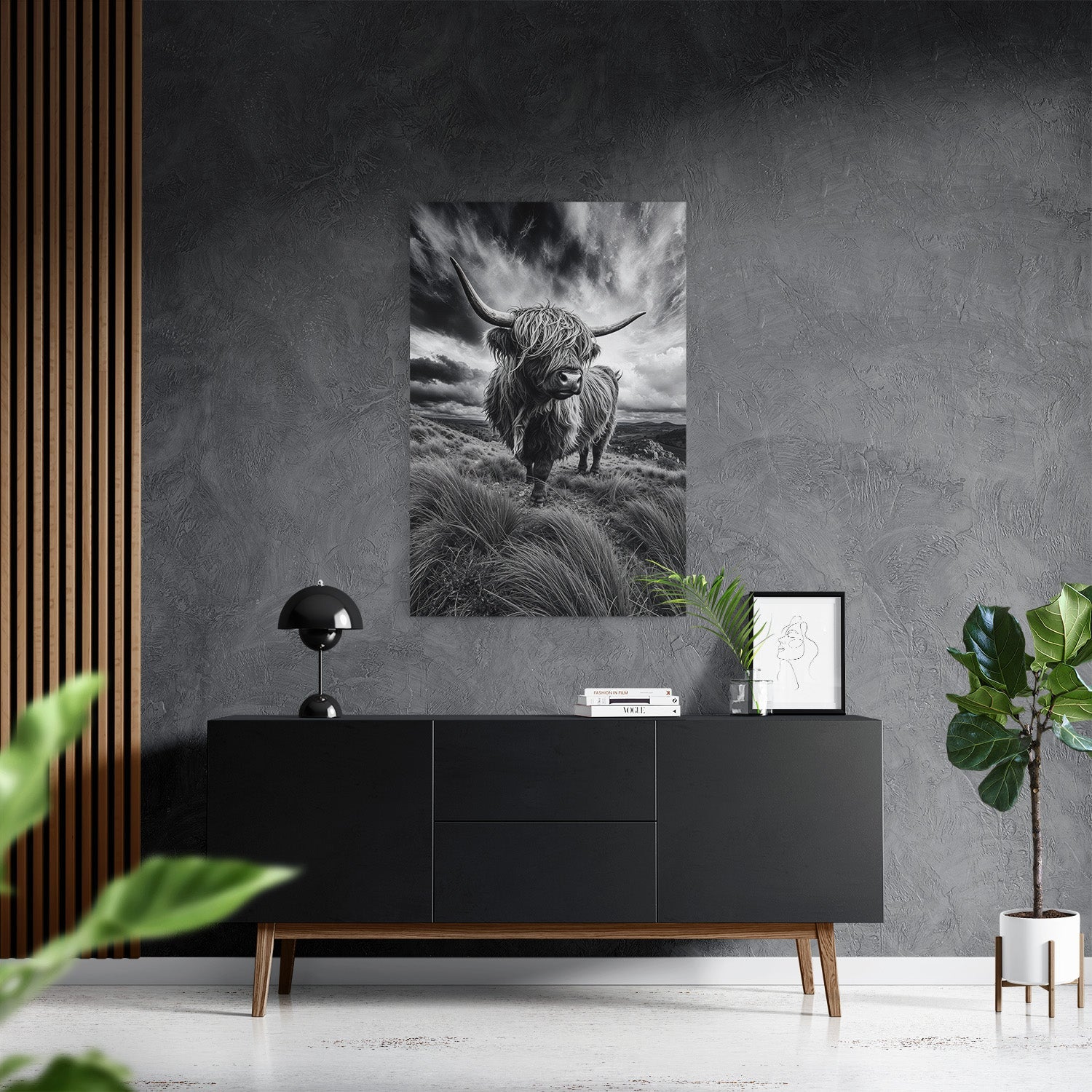 WINDSWEPT HIGHLANDER*Canvas*40x60 cm*Canvas*Kunstwerk*Masculina.nl