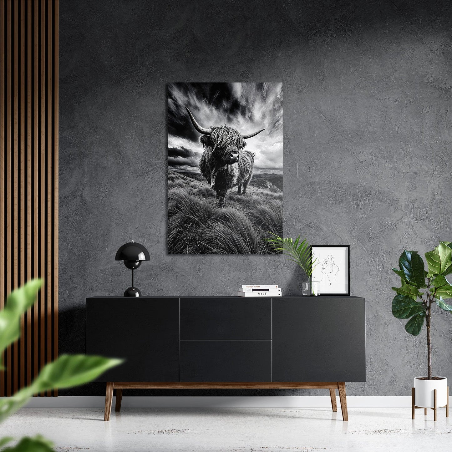 WINDSWEPT HIGHLANDER*Dibond*40x60 cm*Dibond*Kunstwerk*Masculina.nl