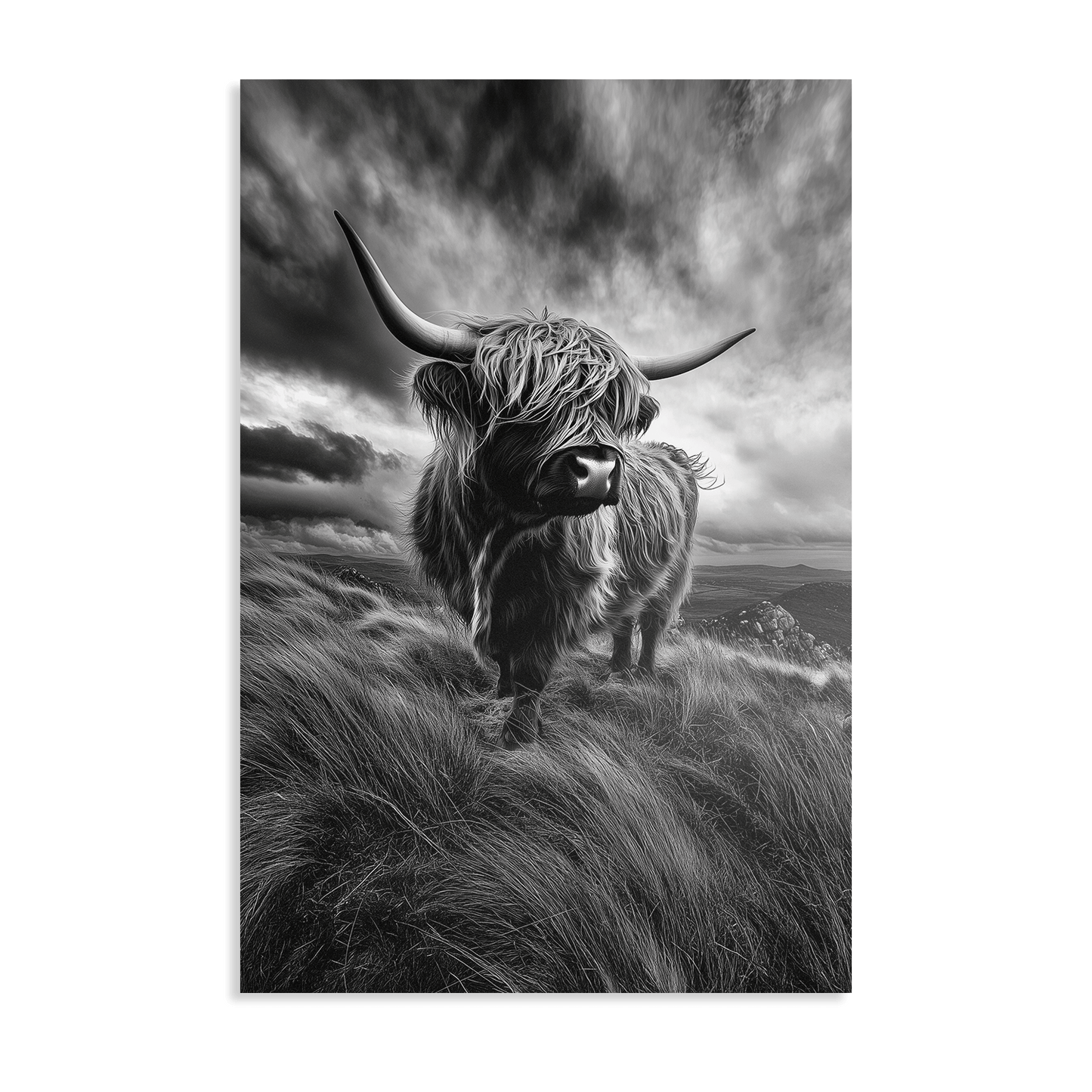 WINDSWEPT HIGHLANDER*Dibond*40x60*Dibond*Kunstwerk*Masculina.nl
