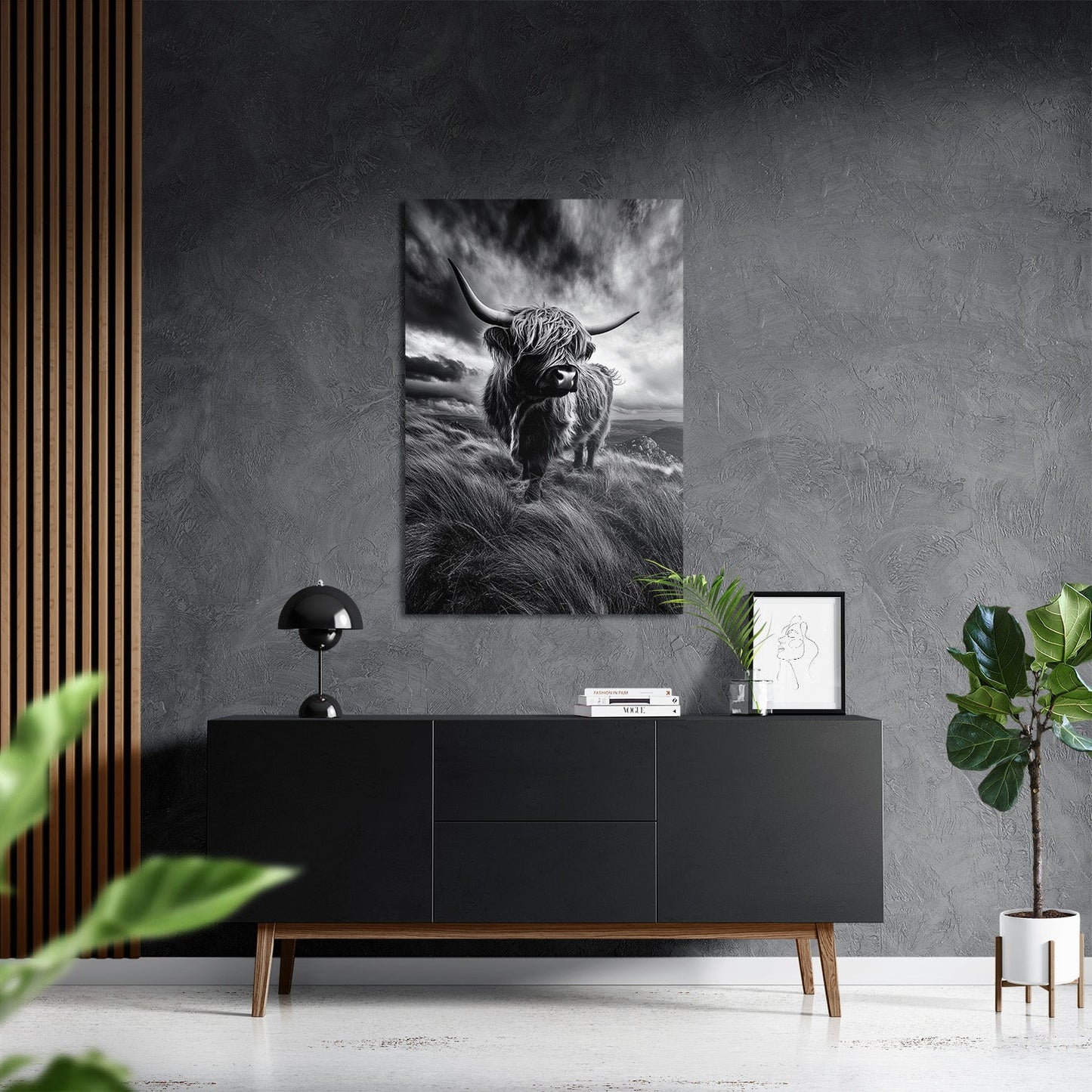 WINDSWEPT HIGHLANDER*Dibond*40x60*Dibond*Kunstwerk*Masculina.nl