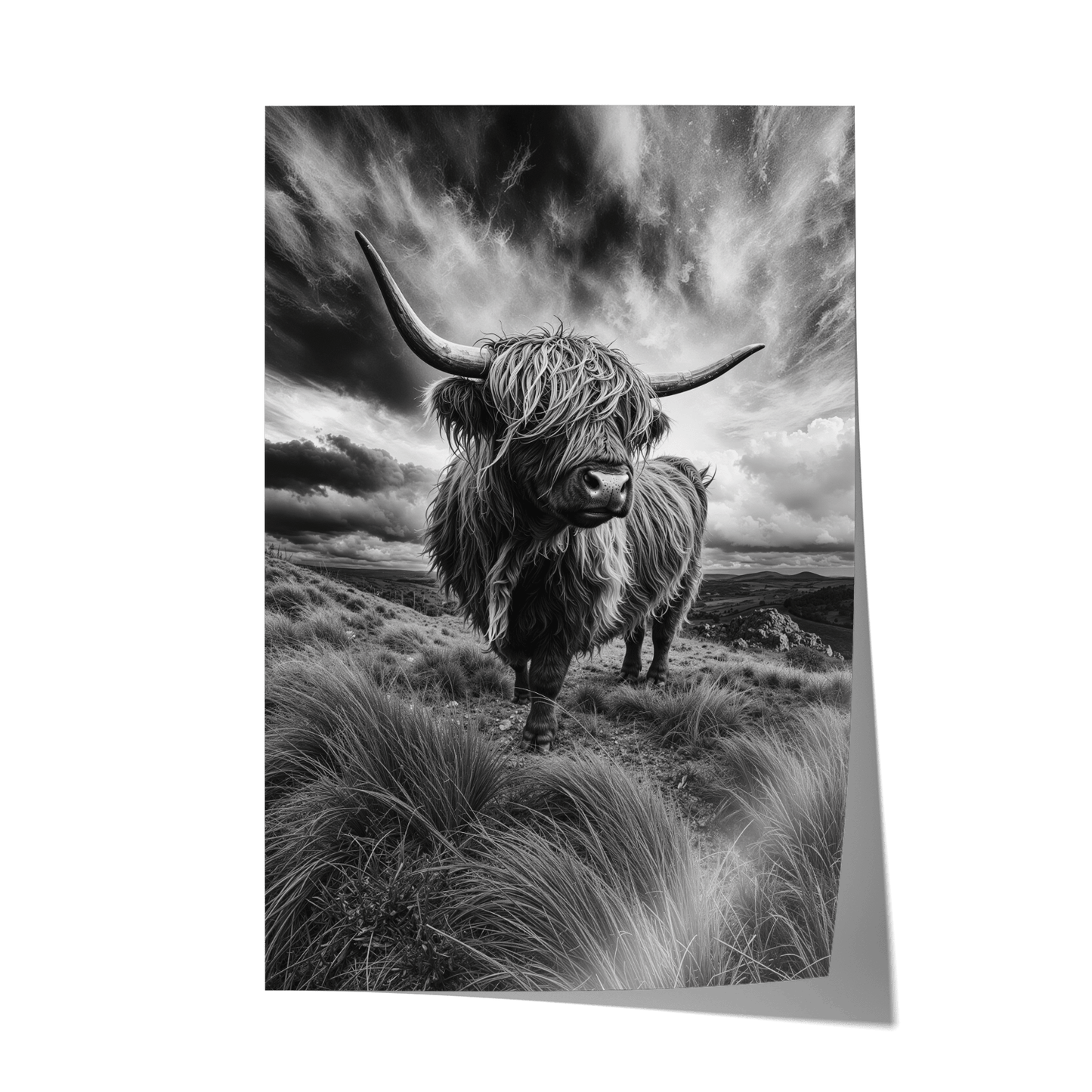 WINDSWEPT HIGHLANDER*Papier*40x60 cm*Papier*Kunstwerk*Masculina.nl