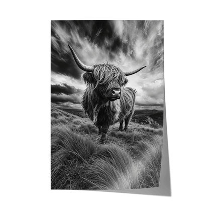 WINDSWEPT HIGHLANDER*Papier*40x60 cm*Papier*Kunstwerk*Masculina.nl