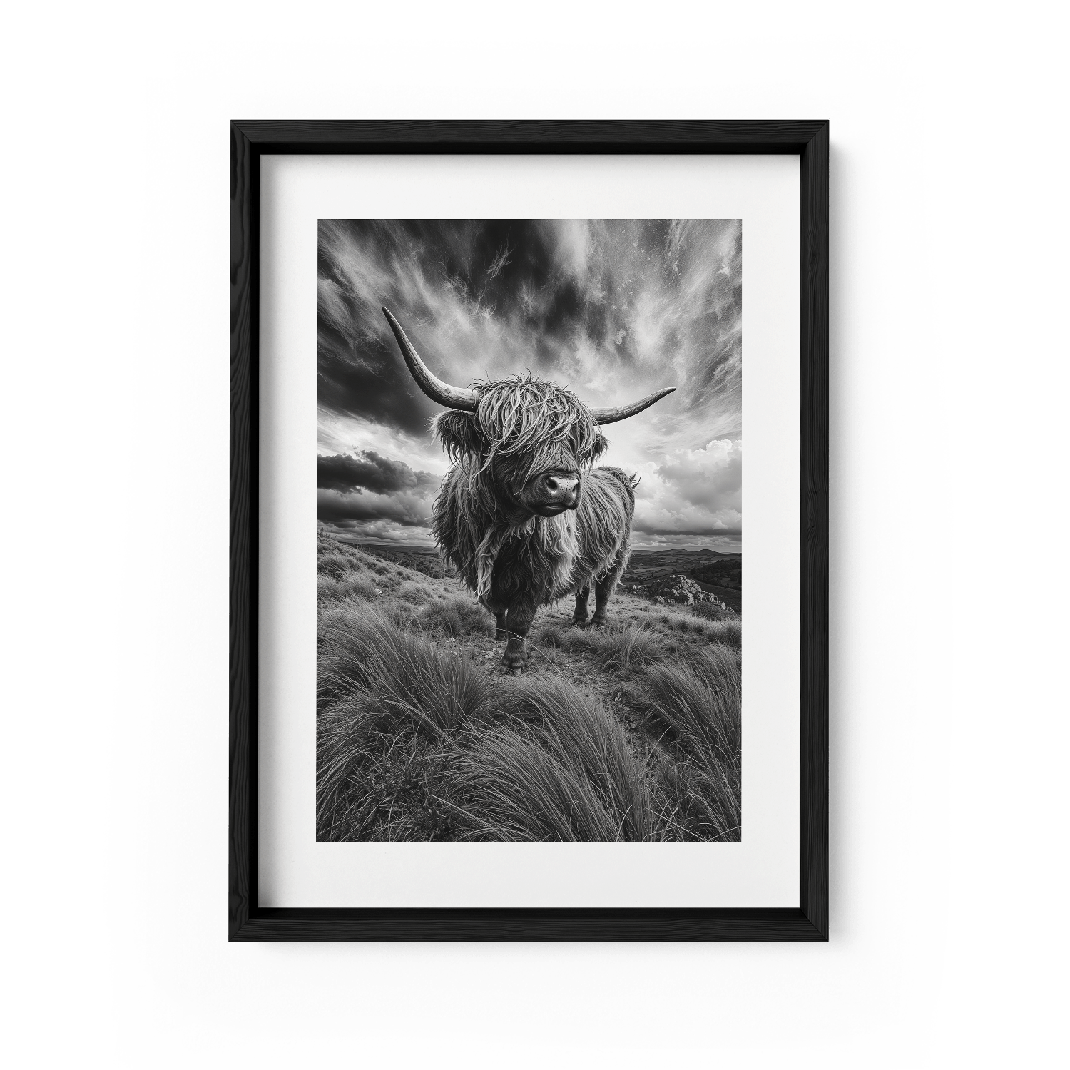 WINDSWEPT HIGHLANDER*Papier*40x60 cm*Papier*Kunstwerk*Masculina.nl
