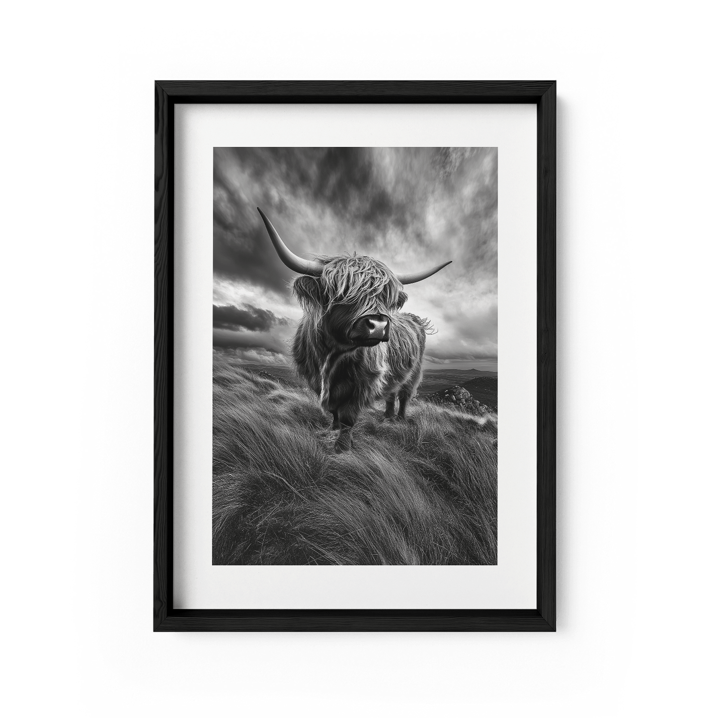 WINDSWEPT HIGHLANDER*Papier*40x60 cm*Papier*Kunstwerk*Masculina.nl