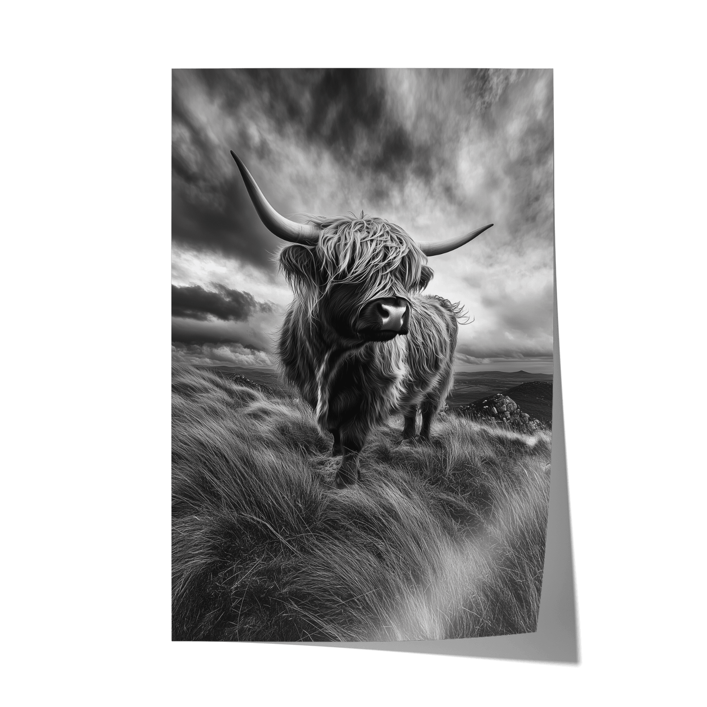 WINDSWEPT HIGHLANDER*Papier*40x60 cm*Papier*Kunstwerk*Masculina.nl