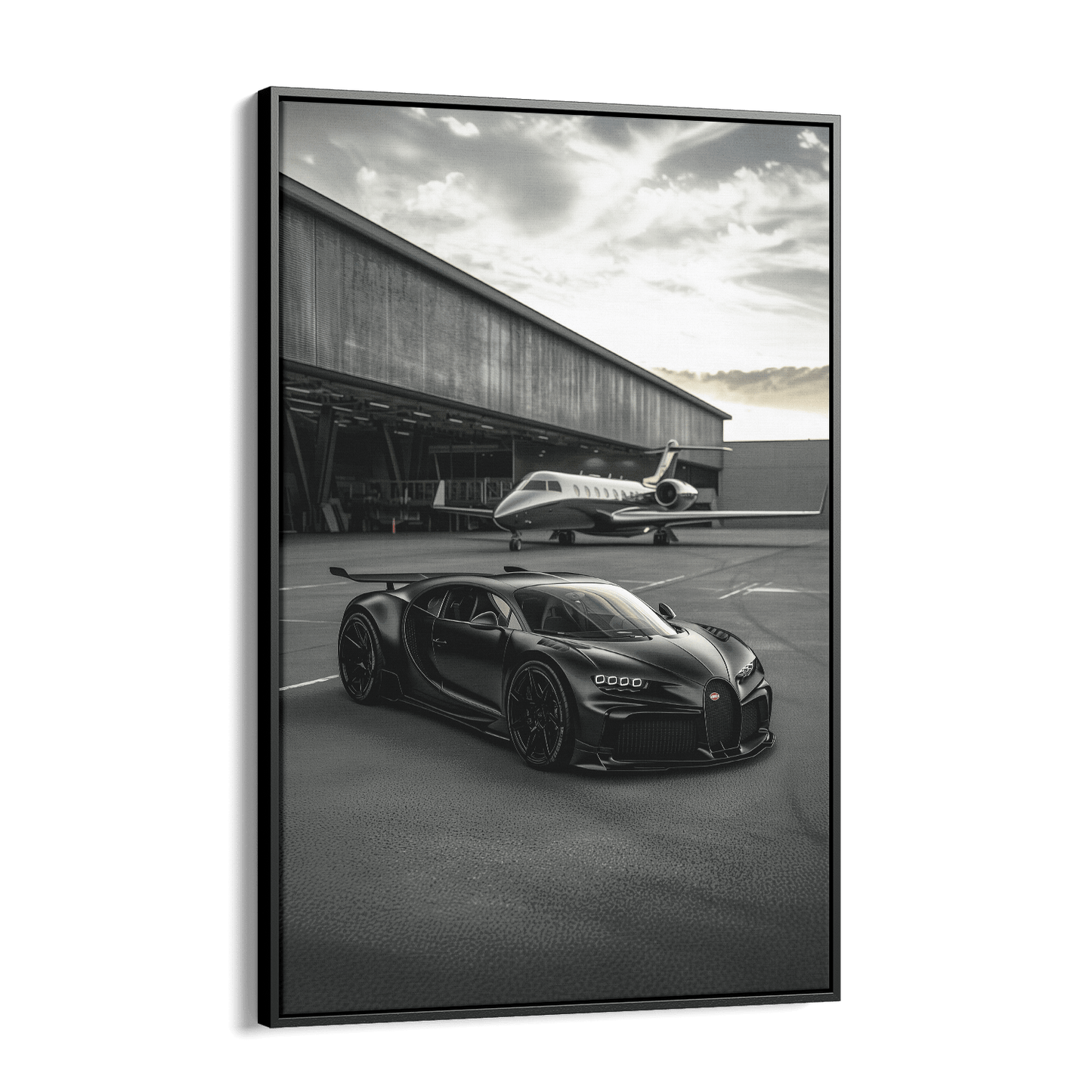 WINGS & WHEELS*Canvas*40x60*Baklijst*Kunstwerk*Masculina.nl*Auto's*Bugatti