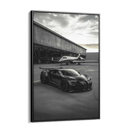 WINGS & WHEELS*Canvas*40x60*Baklijst*Kunstwerk*Masculina.nl*Auto's*Bugatti