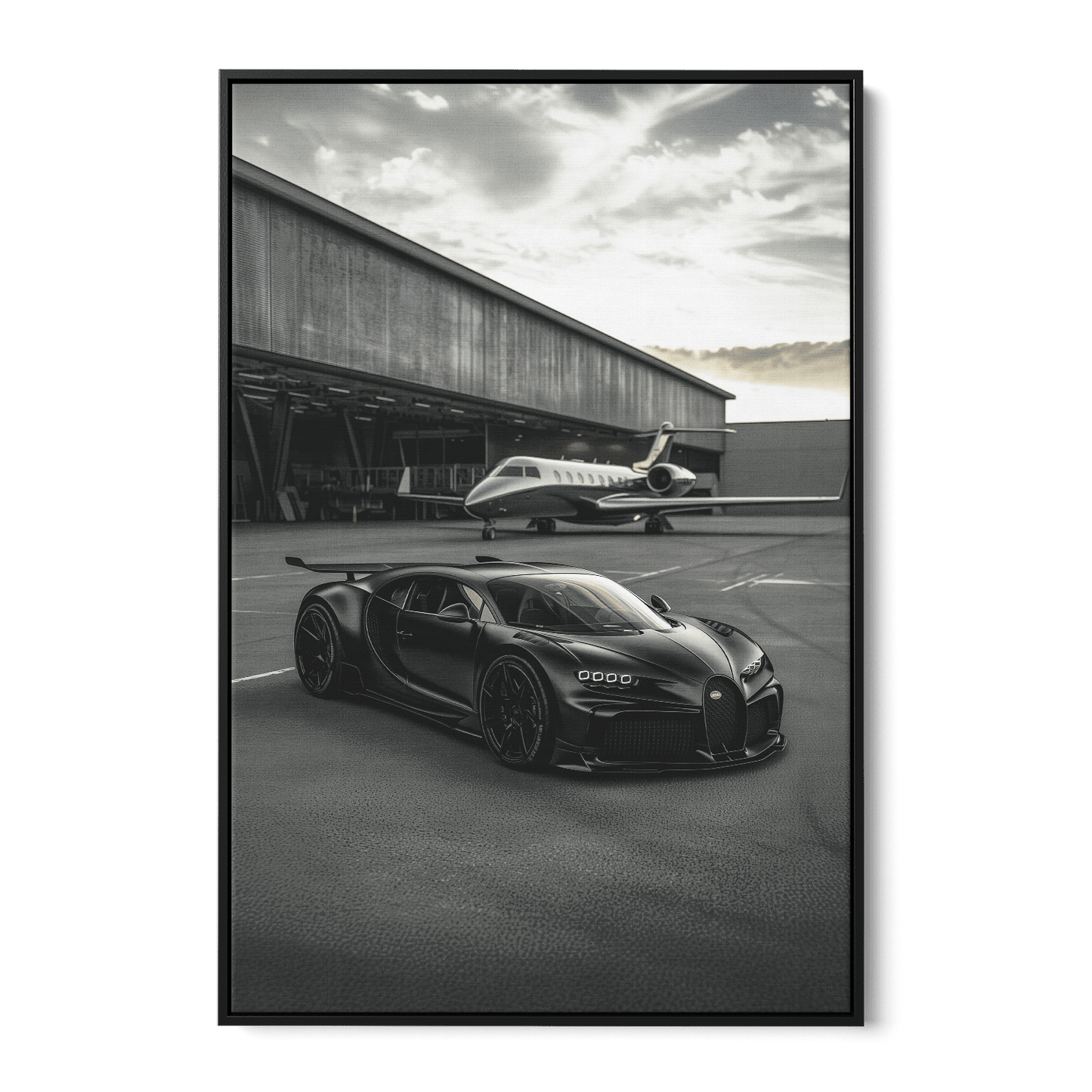 WINGS & WHEELS*Canvas*40x60*Baklijst*Kunstwerk*Masculina.nl*Auto's*Bugatti
