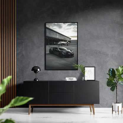 WINGS & WHEELS*Canvas*40x60*Baklijst*Kunstwerk*Masculina.nl*Auto's*Bugatti