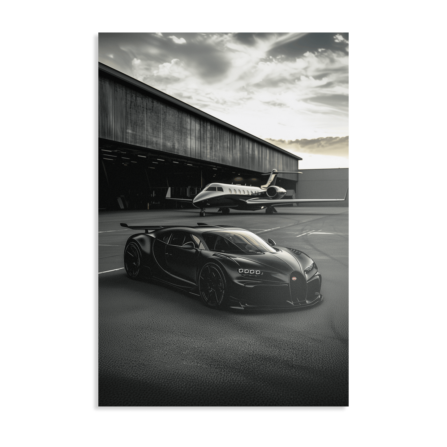 WINGS & WHEELS*Dibond*40x60*Dibond*Kunstwerk*Masculina.nl*Auto's*Bugatti