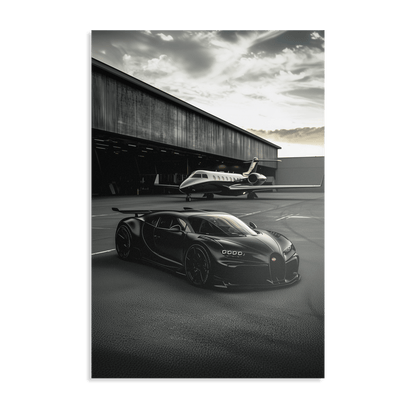 WINGS & WHEELS*Dibond*40x60*Dibond*Kunstwerk*Masculina.nl*Auto's*Bugatti