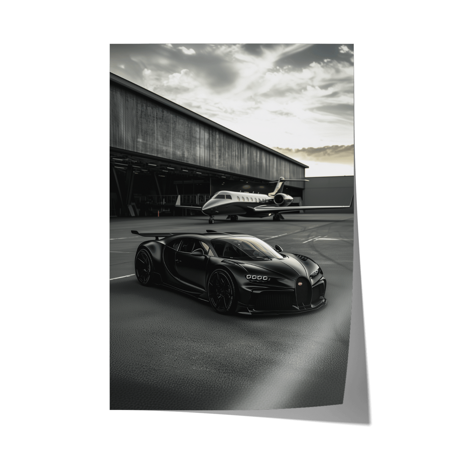WINGS & WHEELS*Papier*40x60*Papier*Kunstwerk*Masculina.nl*Auto's*Bugatti
