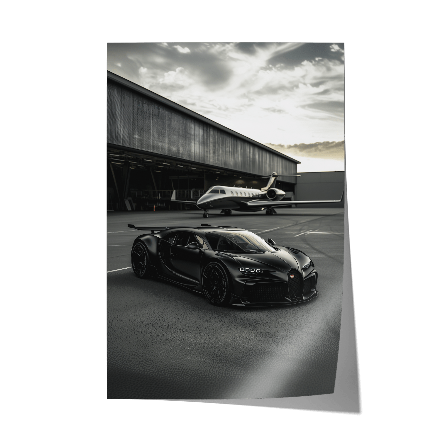 WINGS & WHEELS*Papier*40x60*Papier*Kunstwerk*Masculina.nl*Auto's*Bugatti