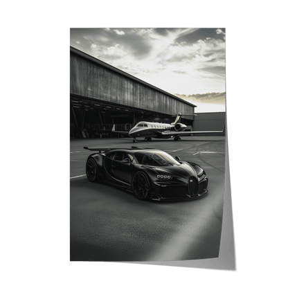 WINGS & WHEELS*Papier*40x60*Papier*Kunstwerk*Masculina.nl*Auto's*Bugatti