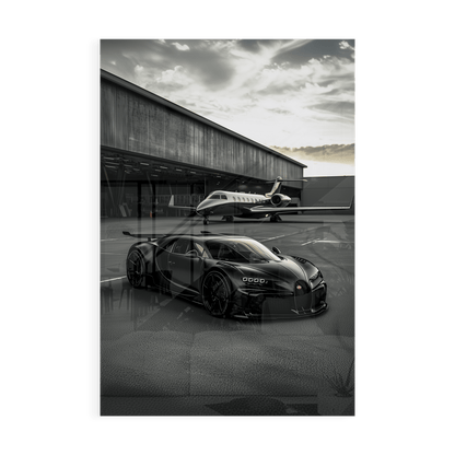 WINGS & WHEELS*Plexiglas*40x60*Plexiglas*Kunstwerk*Masculina.nl*Auto's*Bugatti