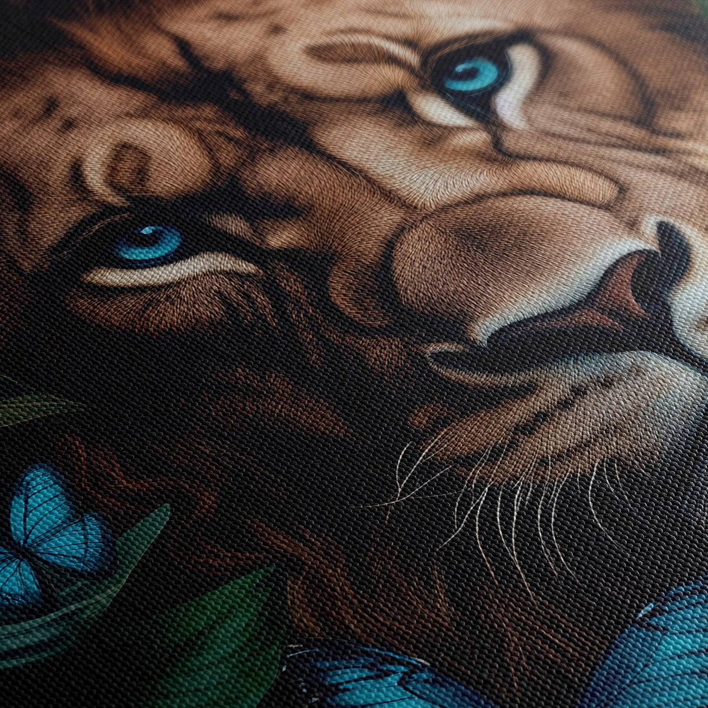 WINGS & WHISKERS - LION*Canvas*40x60*Canvas*Kunstwerk*Masculina.nl