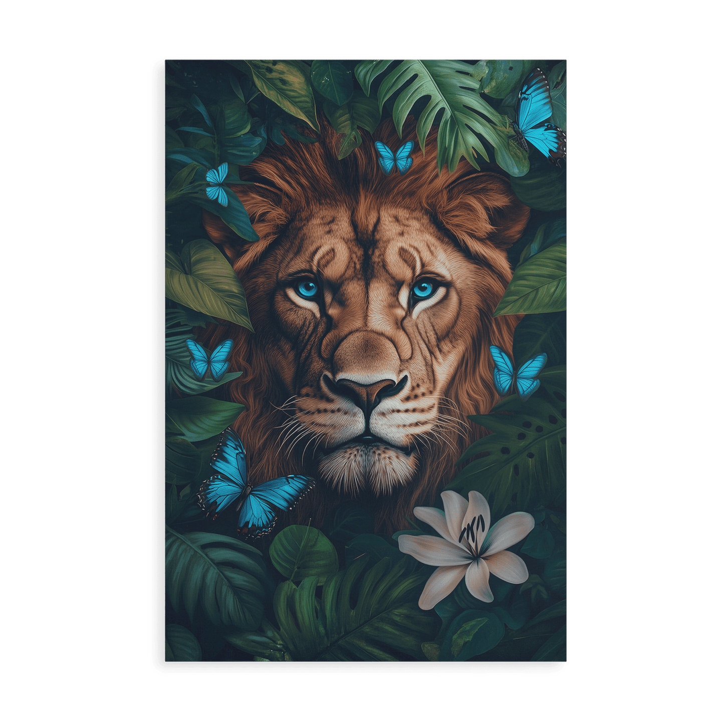 WINGS & WHISKERS - LION*Canvas*40x60*Canvas*Kunstwerk*Masculina.nl
