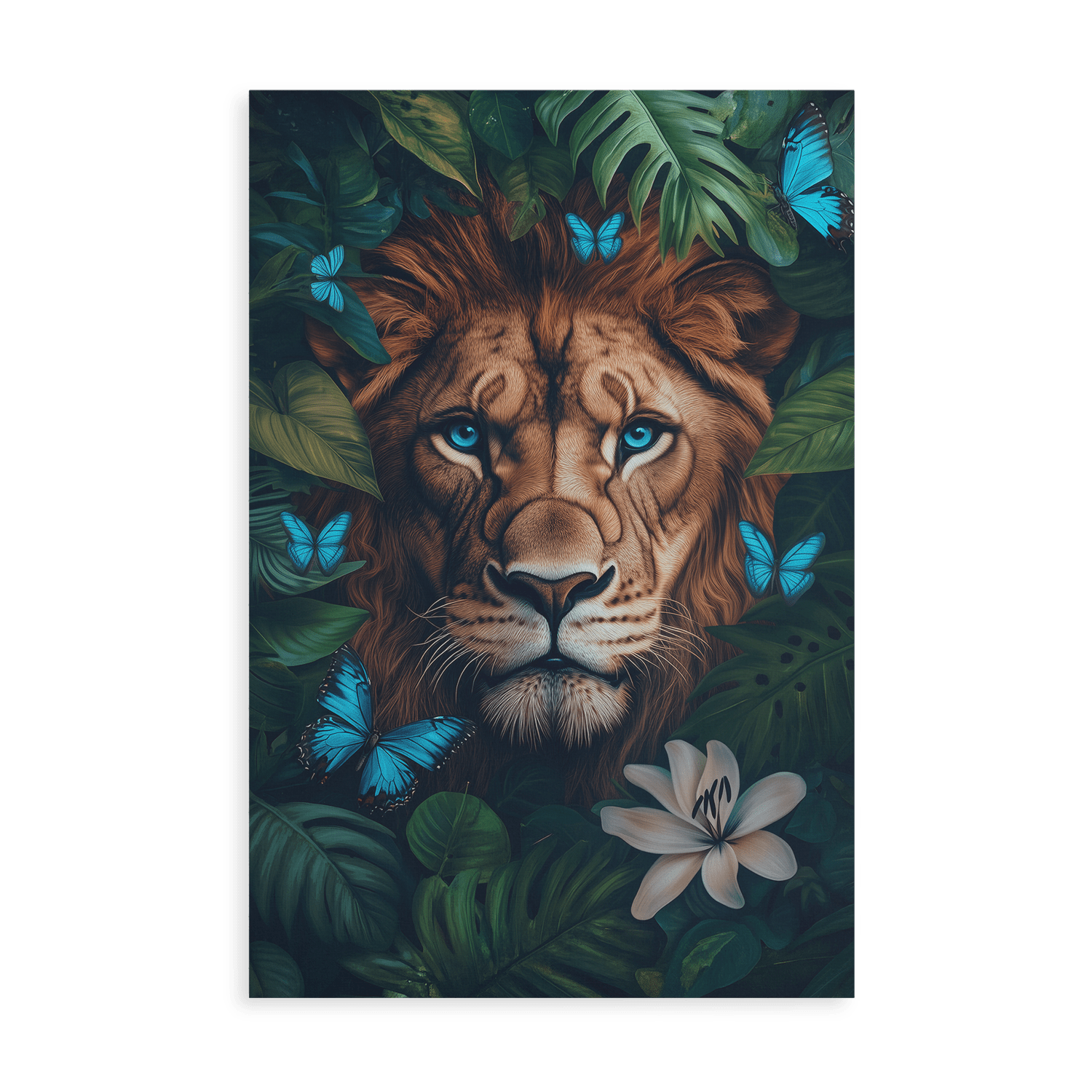 WINGS & WHISKERS - LION*Canvas*40x60*Canvas*Kunstwerk*Masculina.nl